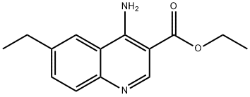 4-Amino-6-ethylquinoline-3-carboxylic acid ethyl ester Structure