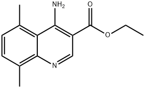 4-Amino-5,8-dimethylquinoline-3-carboxylic acid ethyl ester Structure