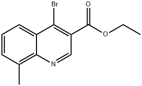 4-Bromo-8-methylquinoline-3-carboxylic acid ethyl ester Structure