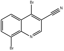 4,8-Dibromoquinoline-3-carbonitrile Struktur