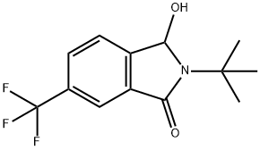 2-(叔丁基)-3-羟基-6-(三氟甲基)异吲哚啉-1-酮 结构式