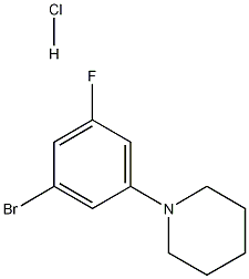 1-(3-Bromo-5-fluorophenyl)piperidine hydrochloride