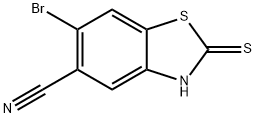 6-Bromo-2-mercaptobenzo[d]thiazole-5-carbonitrile Struktur