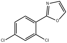 2-(2,4-二氯苯基)恶唑, 1242336-71-5, 结构式