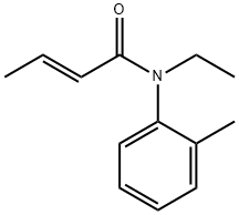 (E)-N-乙基-N-(邻甲苯基)丁-2-烯酰胺 结构式
