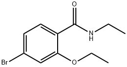 4-Bromo-2-ethoxy-N-ethylbenzamide, 1245563-10-3, 结构式