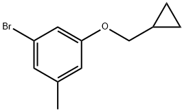 1-Bromo-3-(cyclopropylmethoxy)-5-methylbenzene Structure