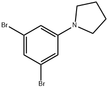 3,5-Dibromo-1-pyrrolidinobenzene Struktur