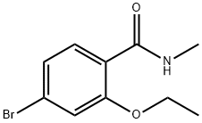 4-ブロモ-2-エトキシ-N-メチルベンズアミド 化学構造式