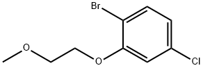 1-Bromo-4-chloro-2-(2-methoxyethoxy)benzene Structure