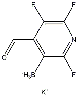 (4-甲酰基吡啶-3-基)三氟硼酸钾 结构式
