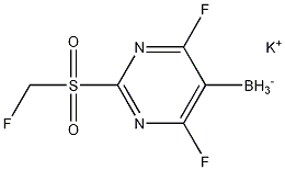 potassium trifluoro(2-(methylsulfonyl)pyrimidin-5-yl)borate Struktur