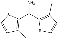 Bis(3-methylthiophen-2-yl)methanamine Structure