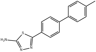 5-(4'-甲基-[1,1'-联苯]-4-基)-1,3,4-噻二唑-2-胺 结构式