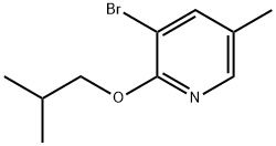 3-Bromo-5-methyl-2-(2-methylpropoxy)pyridine Struktur
