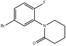 1-(5-Bromo-2-fluorophenyl)piperidin-2-one Struktur