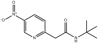 N-叔丁基-2-(5-硝基吡啶-2-基)乙酰胺,1255574-51-6,结构式
