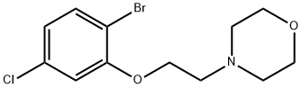 4-(2-(2-Bromo-5-chlorophenoxy)ethyl)morpholine Struktur