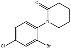 1-(2-Bromo-4-chlorophenyl)piperidin-2-one Struktur