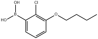 3-Butoxy-2-chlorophenylboronic acid Structure
