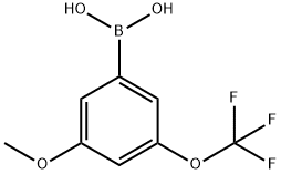 3-METHOXY-5-(TRIFLUOROMETHOXY)PHENYLBORONIC ACID 结构式