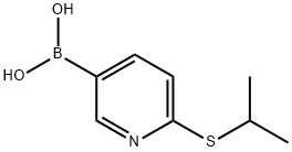 6-(イソプロピルチオ)ピリジン-3-ボロン酸 化学構造式