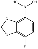 7-Fluorobenzo[d][1,3]dioxol-4-ylboronic acid Structure