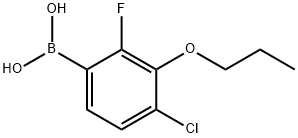 4-Chloro-2-fluoro-3-propoxyphenylboronic acid Structure