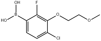 4-Chloro-2-fluoro-3-(2-methoxyethoxy)phenylboronic acid Structure