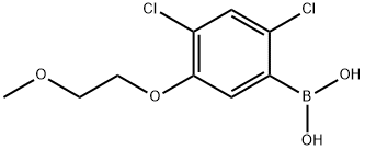 2,4-Dichloro-5-(2-methoxyethoxy)phenylboronic acid Structure