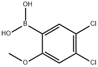 4,5-Dichloro-2-methoxyphenylboronic acid Structure