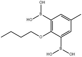 2-丁氧基-5-甲基-13-苯基ENE二硼酸 结构式