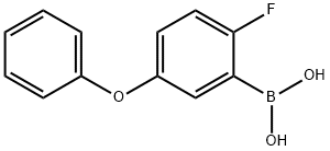 (2-氟-5-苯氧基苯基)硼酸, 1256355-01-7, 结构式