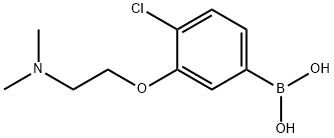 4-Chloro-3-(2-dimethylaminoethoxy)phenylboronic acid,1256355-02-8,结构式