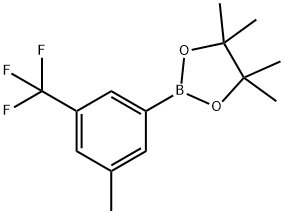 4,4,5,5-Tetramethyl-2-(3-methyl-5-(trifluoromethyl)phenyl)-1,3,2-dioxaborolane Structure