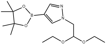 1-(2,2-DIETHOXYETHYL)PYRAZOLE-4-BORONIC ACID, PINACOL ESTER, 1256359-25-7, 结构式