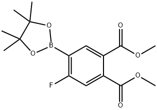 45-(二甲氧基羰基)-2-氟苯硼酸频那醇酯, 1256359-29-1, 结构式