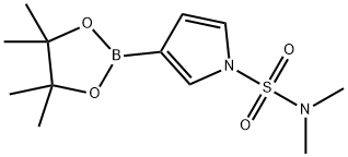 1-(N,N-ジメチルスルファモイル)ピロール-3-ボロン酸ピナコールエステル 化学構造式