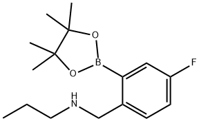 1256360-59-4 N-(4-Fluoro-2-(4,4,5,5-tetramethyl-1,3,2-dioxaborolan-2-yl)benzyl)propan-1-amine