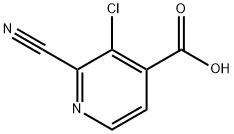 3-chloro-2-cyanoisonicotinic acid Struktur