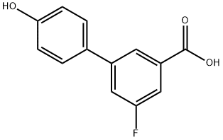 4-(3-Carboxy-5-fluorophenyl)phenol,1257665-01-2,结构式