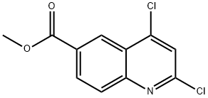 methyl 2,4-dichloroquinoline-6-carboxylate 化学構造式