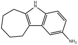 5,6,7,8,9,10-hexahydrocyclohepta[b]indol-2-amine Struktur