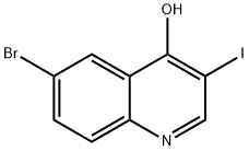 6-bromo-3-iodoquinolin-4-ol Structure