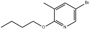 5-Bromo-2-butoxy-3-methylpyridine Struktur