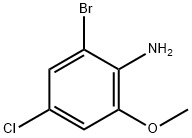 2-Bromo-4-chloro-6-methoxyaniline Struktur