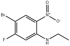 4-Bromo-N-ethyl-5-fluoro-2-nitroaniline Structure