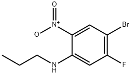 4-Bromo-5-fluoro-2-nitro-N-propylaniline Struktur