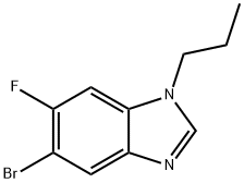 5-Bromo-6-fluoro-1-propyl-1H-benzo[d]imidazole Struktur