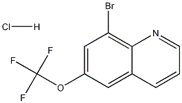 8-Bromo-6-trifluoromethoxyquinoline, HCl Struktur